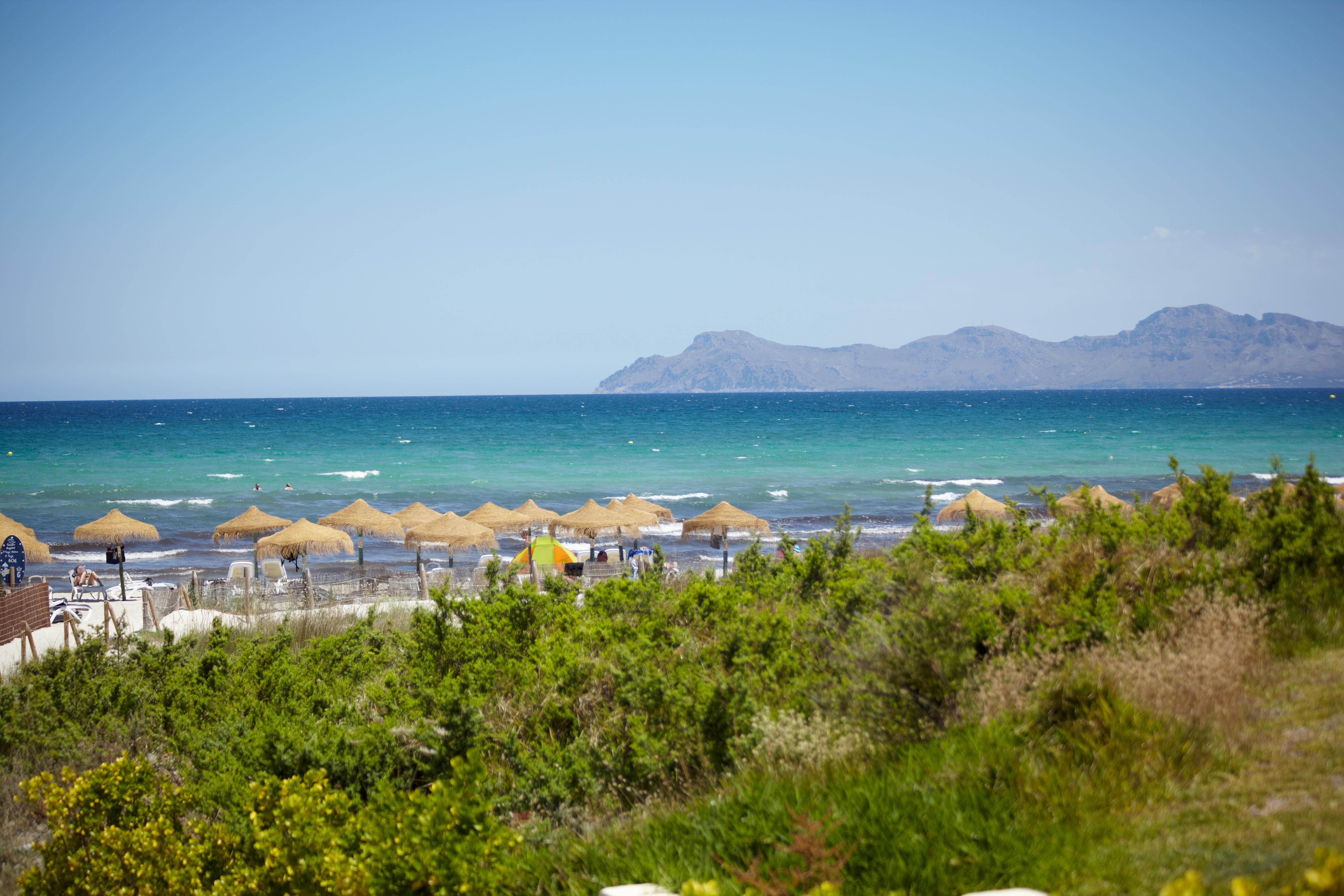 Grupotel Parc Natural & Spa Playa de Muro  Bagian luar foto View of the island of Rhodes from the beach of Marmaris